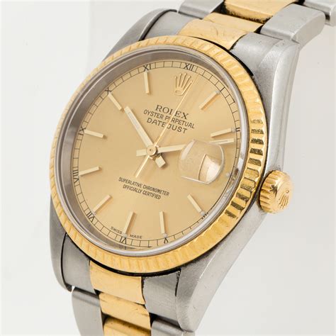 rolex oyster perpetual datejust automatic watch with gold bezel|rolex datejust price chart.